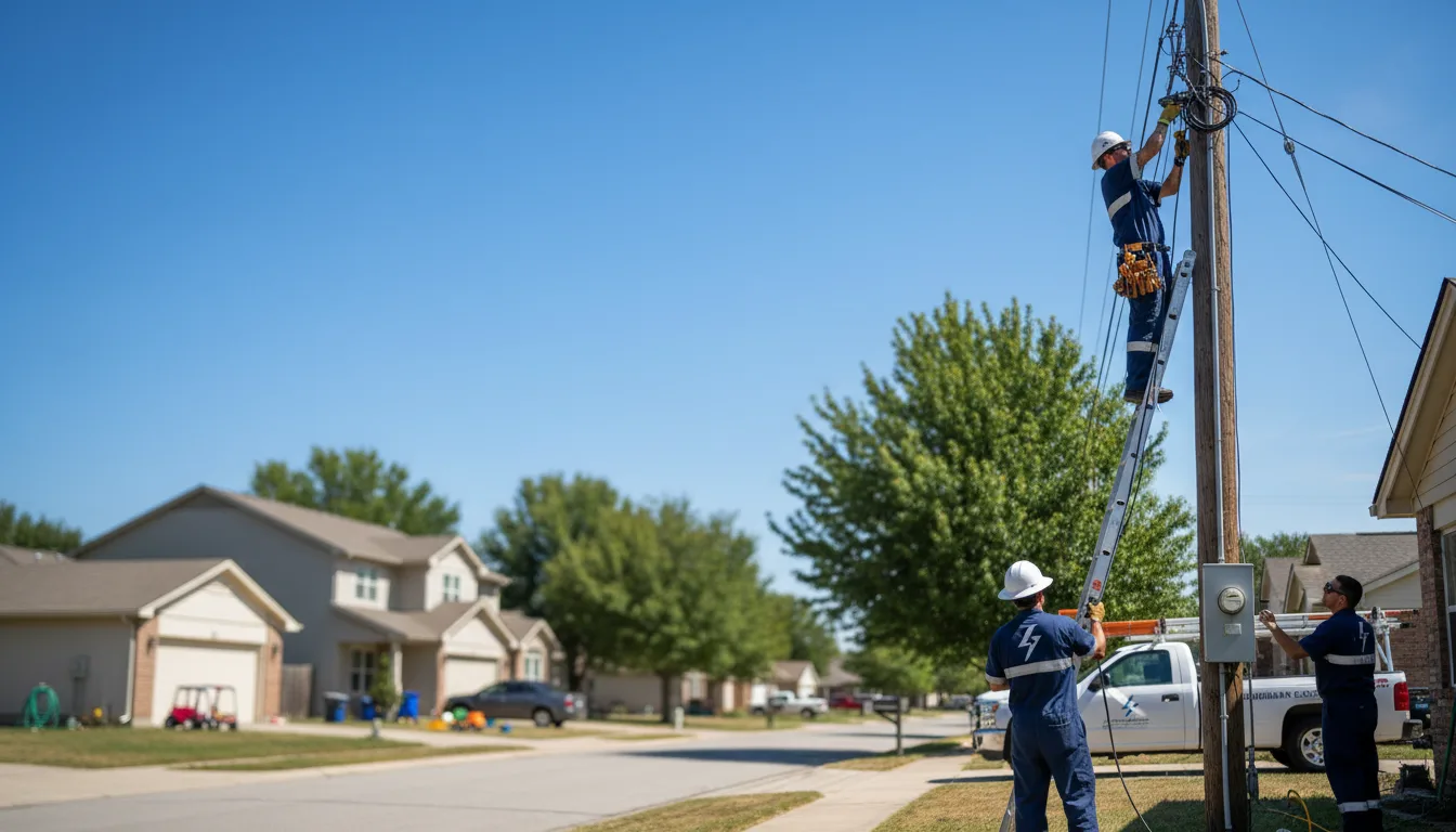 Residential electrician providing installation services in Weidman, MI